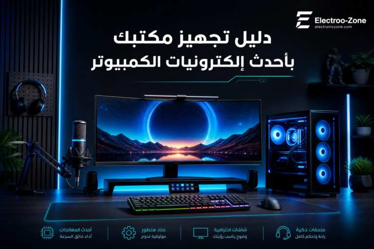 دليل تجهيز مكتبك بأحدث إلكترونيات الكمبيوتر